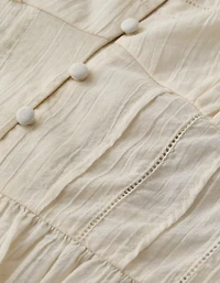 AE Puff Sleeve Pintuck Blouse