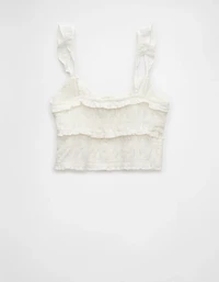 Débardeur avec volants et smocks AE