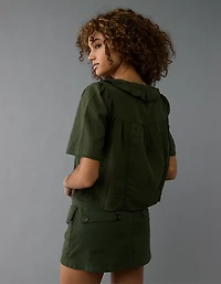 AE Collared Pintuck Blouse