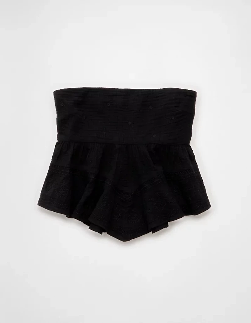 AE Embroidered Babydoll Tube Top