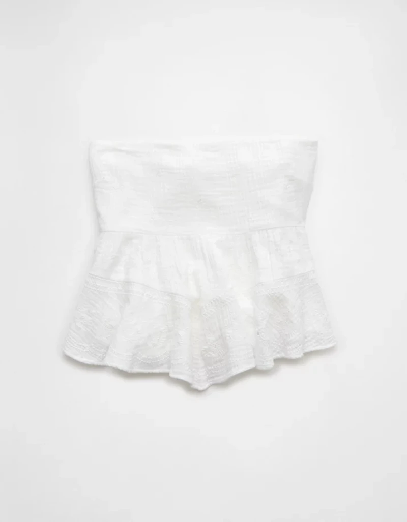 Bustier tubulaire nuisette brodée AE