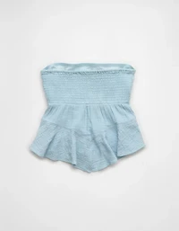 AE Embroidered Babydoll Tube Top