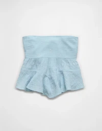 AE Embroidered Babydoll Tube Top