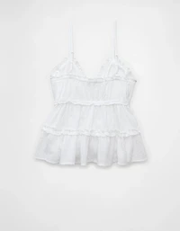 Débardeur nuisette à volants AE