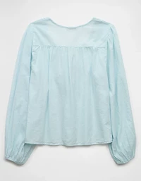 AE Long-Sleeve Breezy Boho Blouse