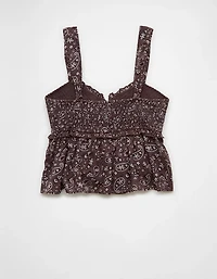 AE Smocked Babydoll Shirt