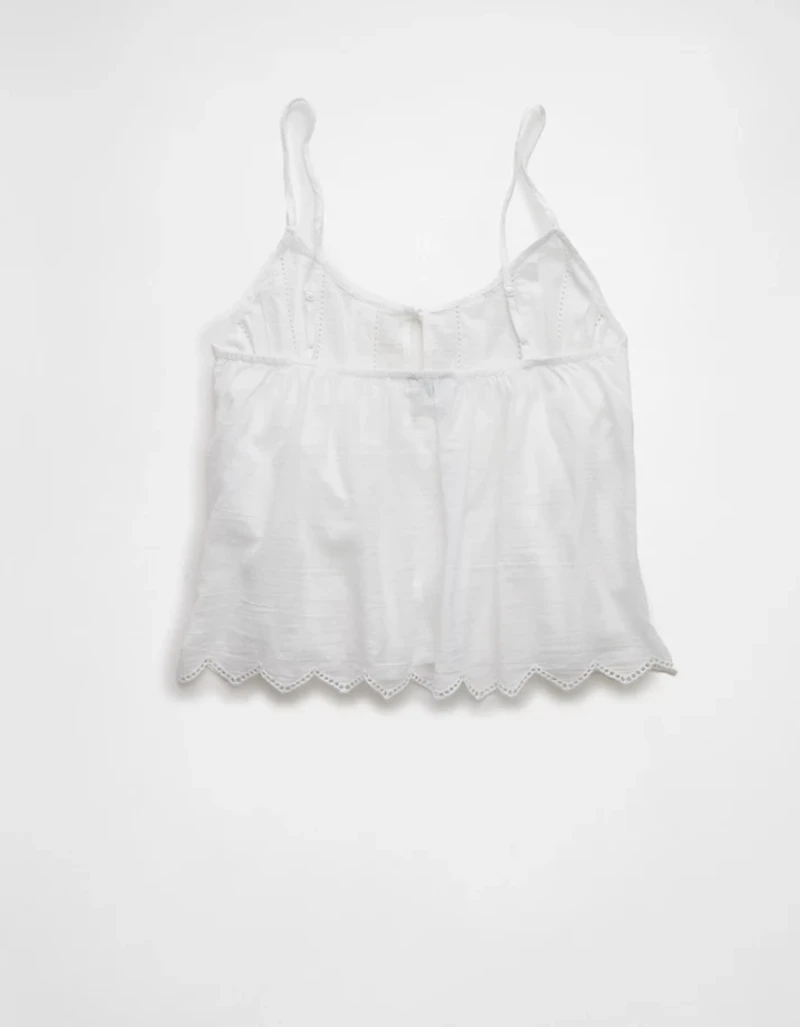 Camisole nervurée nouée à l’avant AE