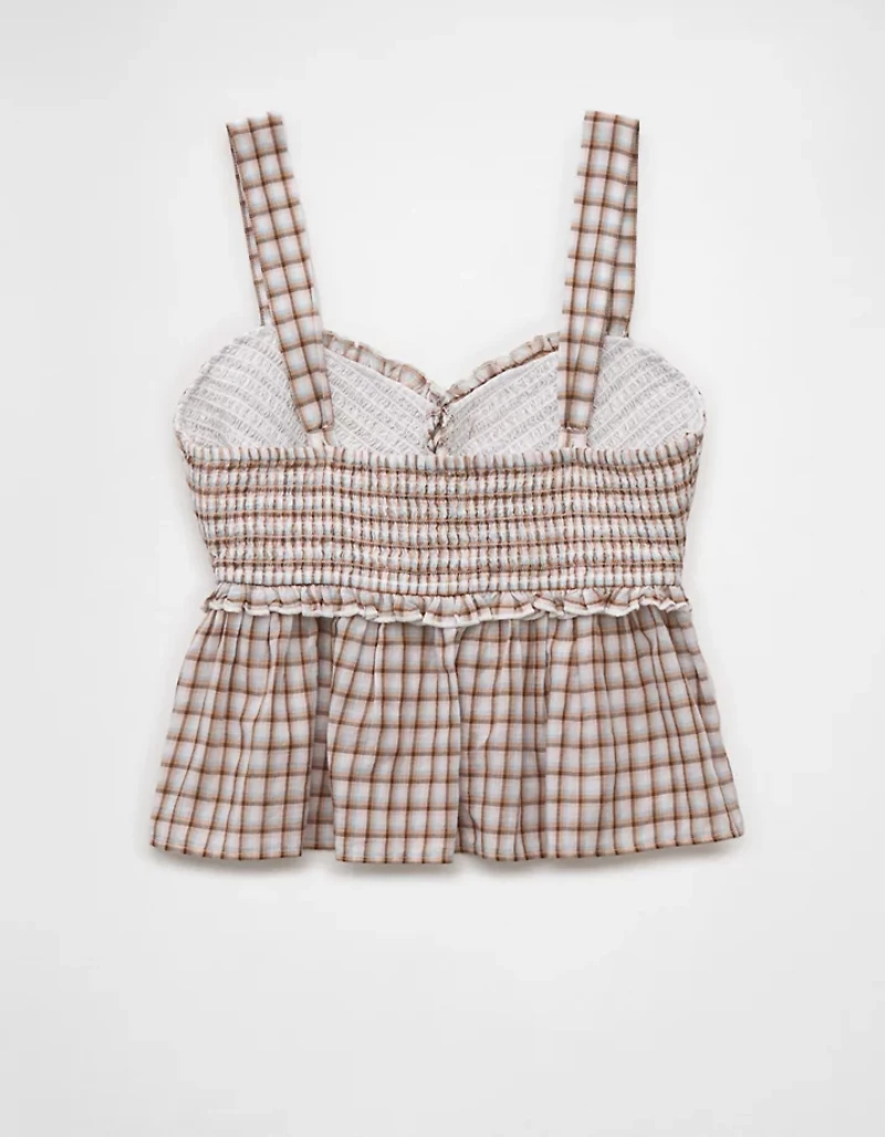 AE Smocked Babydoll Shirt