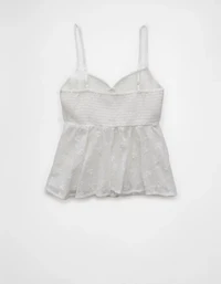 Camisole nuisette à smocks avec encolure en V AE