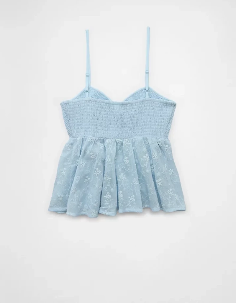 AE V-Neck Smocked Babydoll Cami
