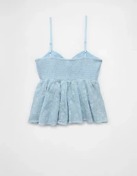 AE V-Neck Smocked Babydoll Cami