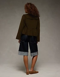 AE Long Sleeve Tie-Front Blouse