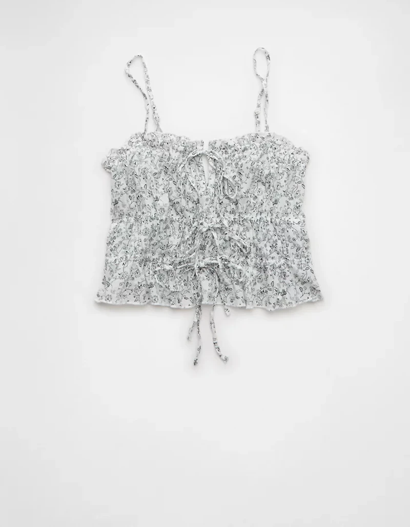 AE Tiered Ruched Tank Top