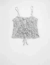 AE Tiered Ruched Tank Top
