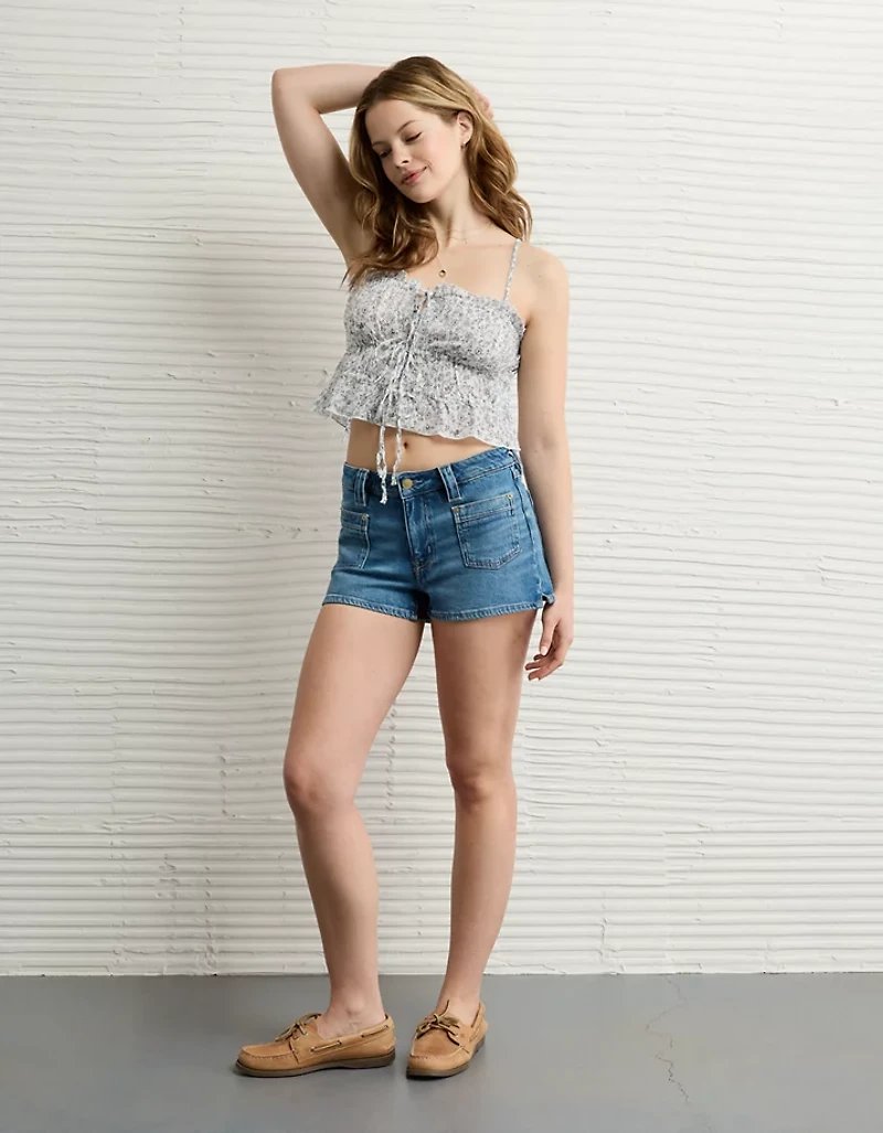 AE Tiered Ruched Tank Top