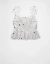 Débardeur de style corset avec bretelles nouées AE