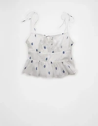Débardeur de style corset avec bretelles nouées AE