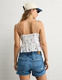 Débardeur de style corset avec bretelles nouées AE