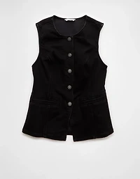Gilet à col rond boutonné AE