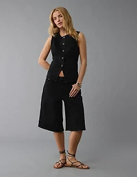 Gilet à col rond boutonné AE