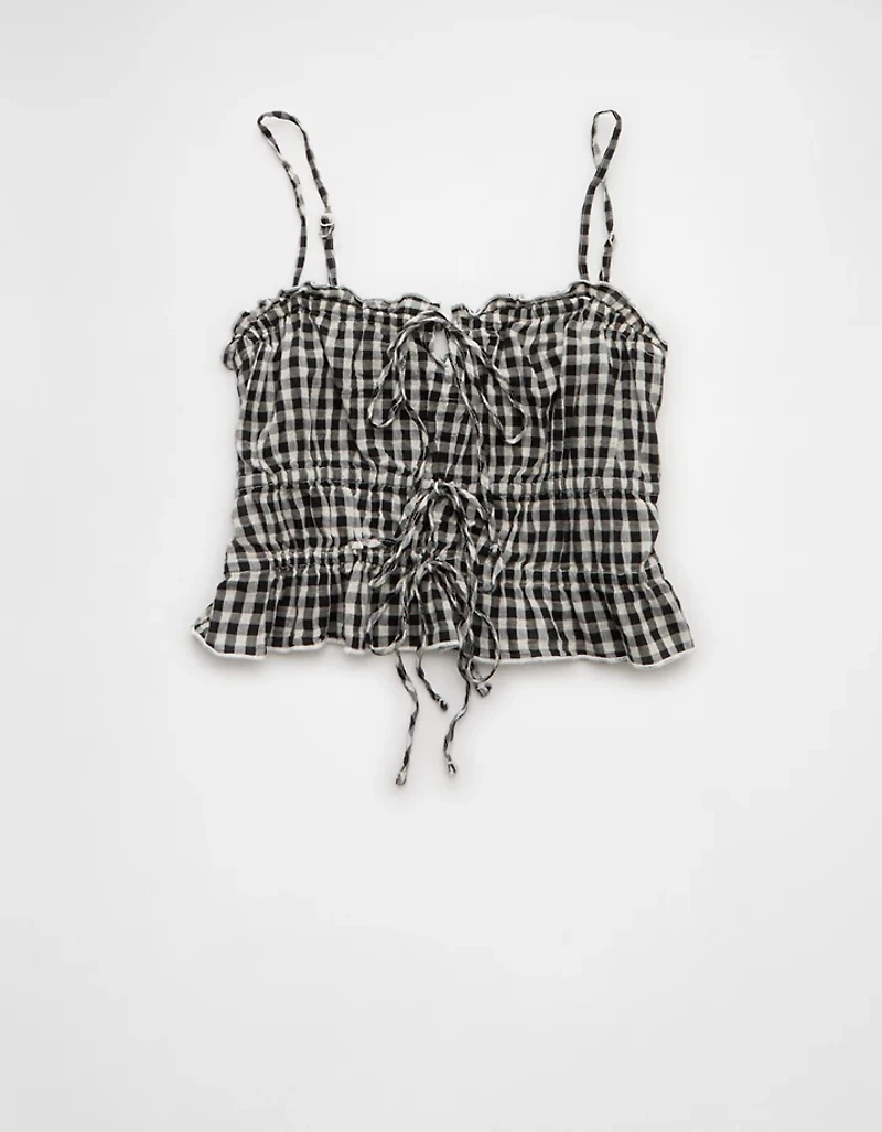 AE Tiered Ruched Tank Top
