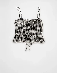 AE Tiered Ruched Tank Top