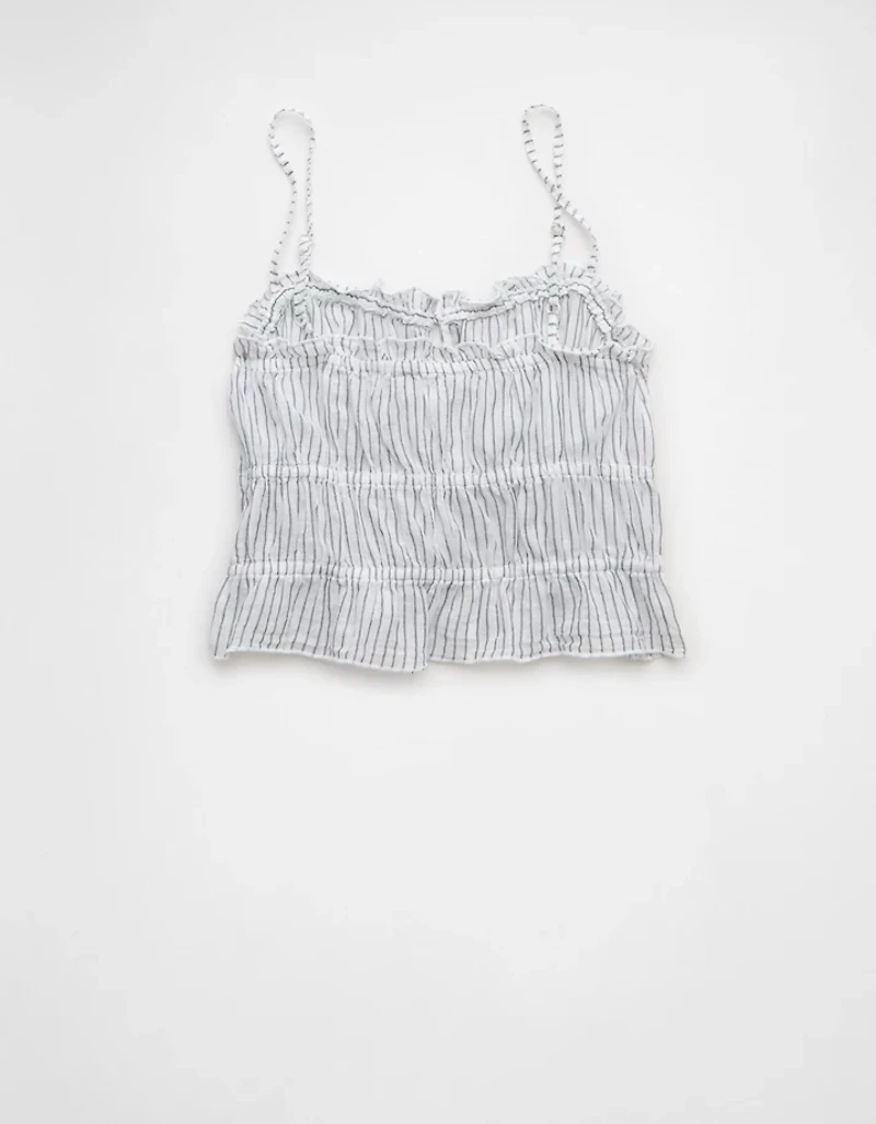 AE Tiered Ruched Tank Top