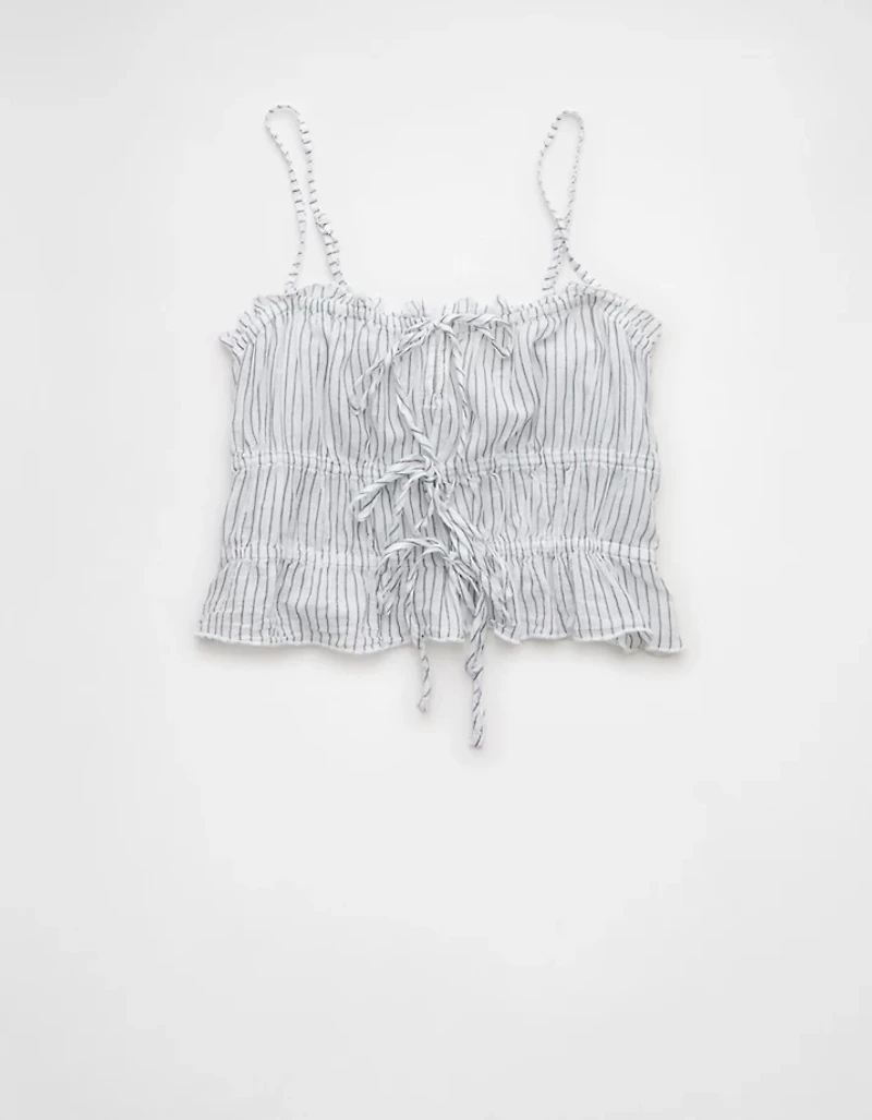 AE Tiered Ruched Tank Top