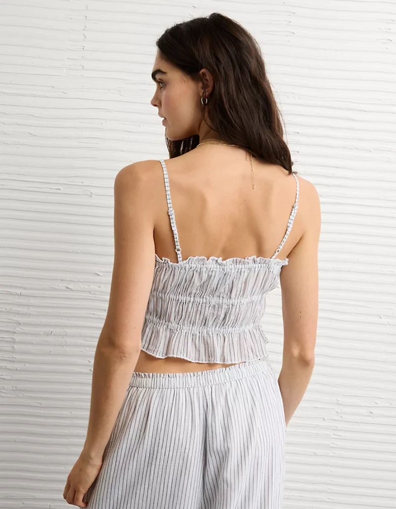 AE Tiered Ruched Tank Top