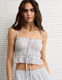 AE Tiered Ruched Tank Top