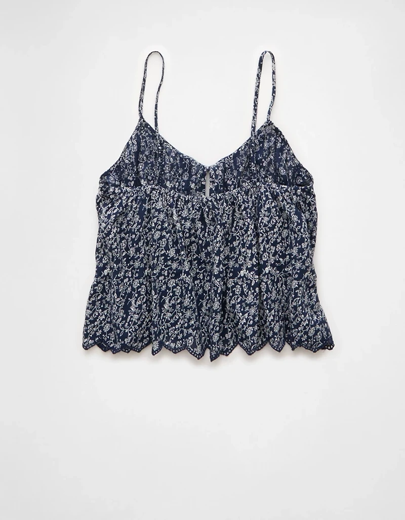AE Pintuck Tie Front Cami