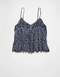 AE Pintuck Tie Front Cami