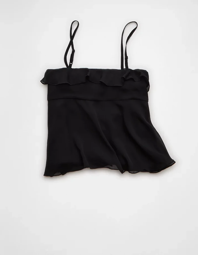 AE Ruffle Tie-Front Cami Top