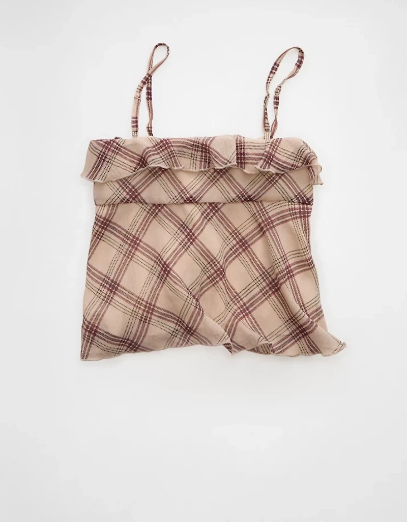 AE Ruffle Tie-Front Cami Top