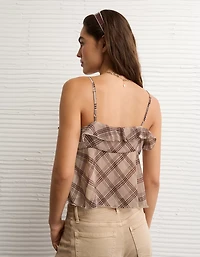 Haut camisole noué à l’avant avec volants AE