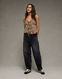 Haut camisole noué à l’avant avec volants AE