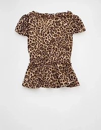 Blouse nuisette en chiffon à encolure V AE