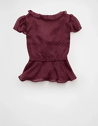 Blouse nuisette en chiffon à encolure V AE