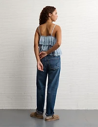 AE Chiffon Tiered Ruffle Tank Top