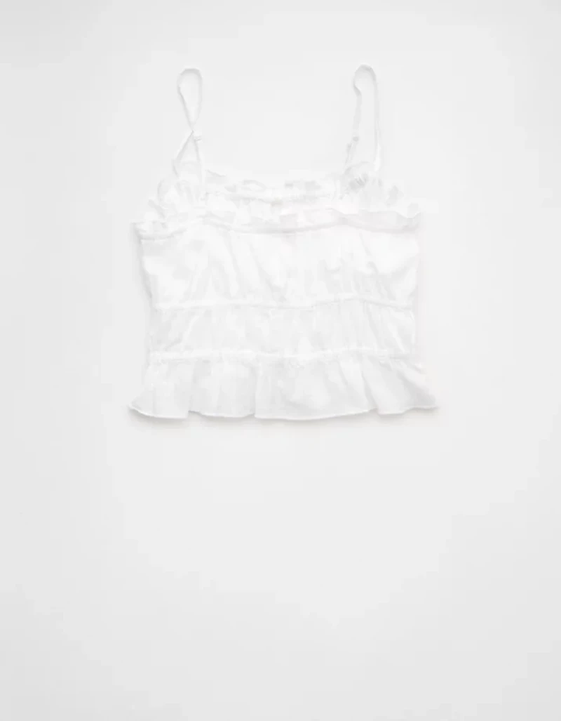 AE Tiered Ruched Tank Top