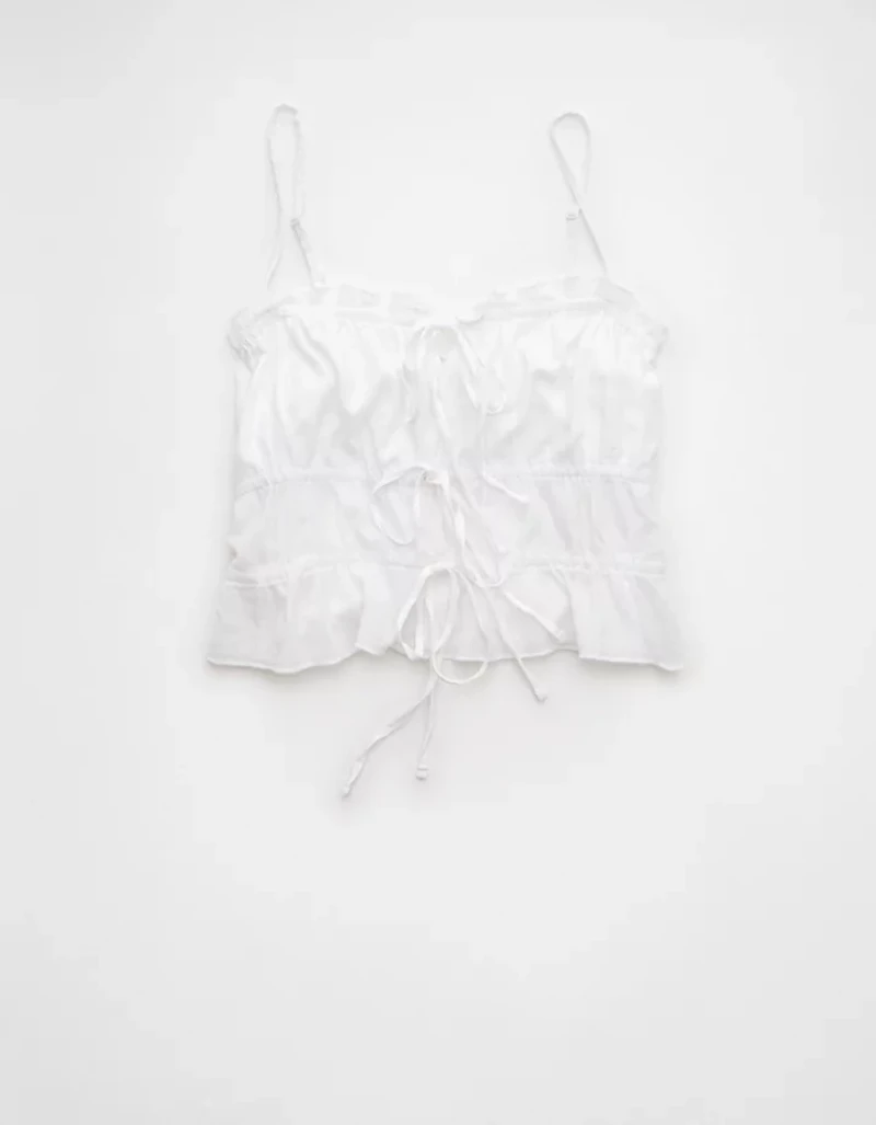 AE Tiered Ruched Tank Top