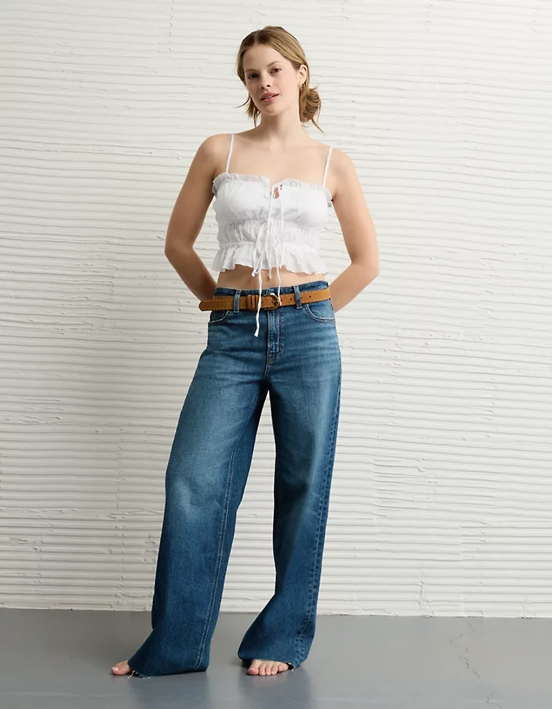 AE Tiered Ruched Tank Top