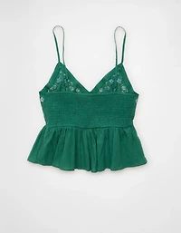 AE Embroidered V-Neck Babydoll Cami