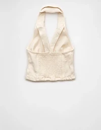 AE Denim Halter Vest