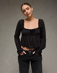 Blouse-nuisette à manches longues AE