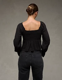Blouse-nuisette à manches longues AE