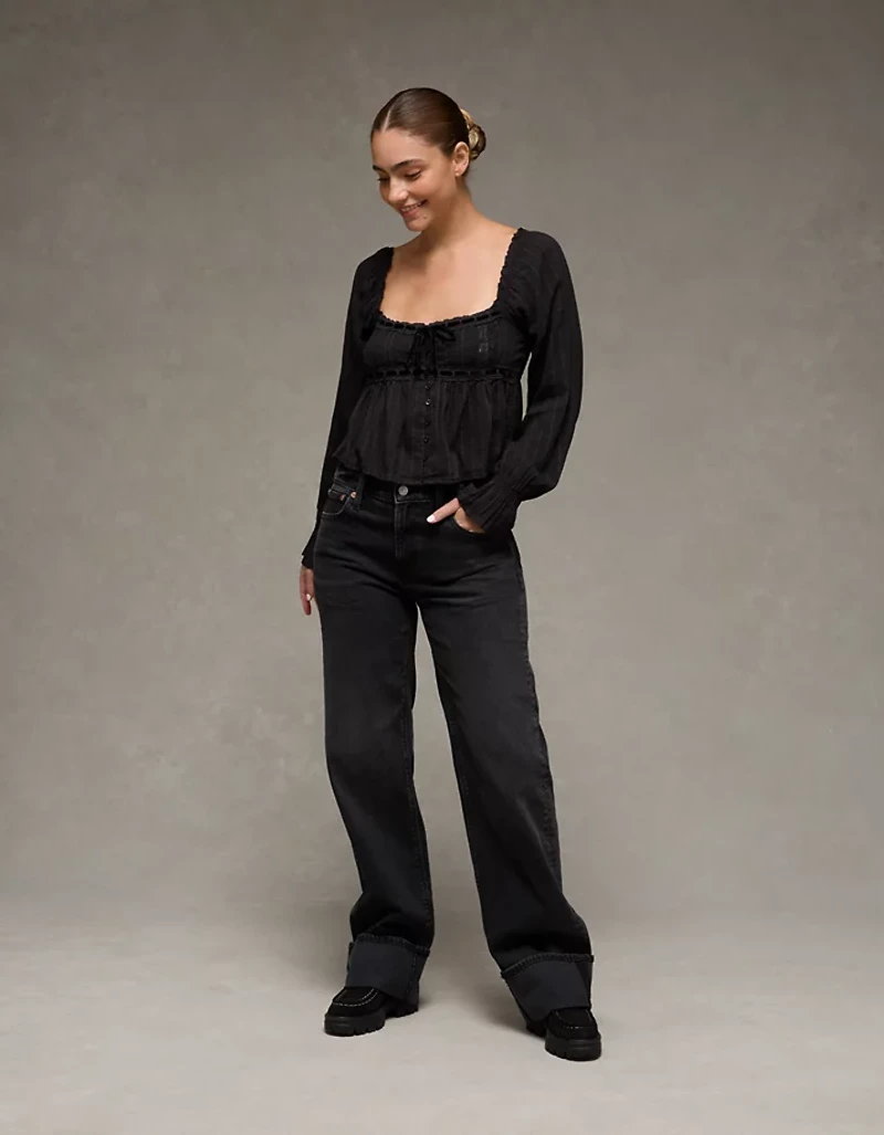 Blouse-nuisette à manches longues AE