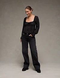 Blouse-nuisette à manches longues AE