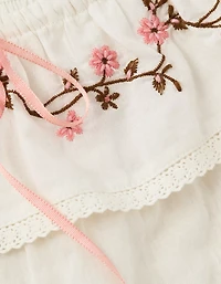 AE Embroidered Ruffle Cami Top