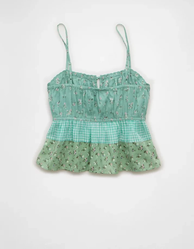 AE Patchwork Ruched Cami